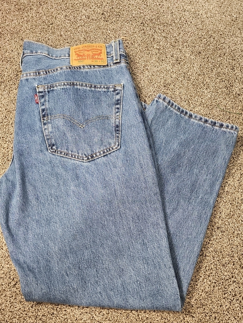 Levi's Men's Light Blue Relaxed Fit Jeans 36x30